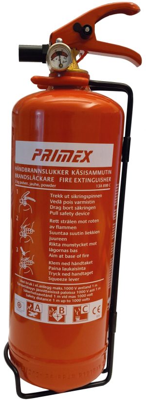 PRIMEX Pulverbrandsläckare 2 KG