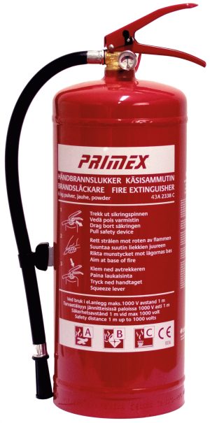 PRIMEX Pulverbrandsläckare 6 KG