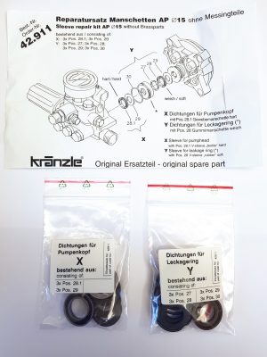 MANSCHETTSATS 15MM KOLV