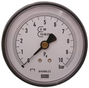 MANOMETER 1/4" 10 BAR 80MM BAK