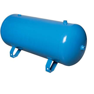 Tryckluftstank, liggande 25L 2 x 1/2″, 15 bar