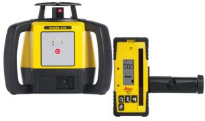LEICA RUGBY 610 ROTATIONSLASER + ROD-EYE 160 DIGITAL LASERMOTTAGARE