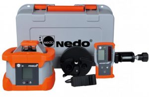 NEDO PRIMUS2 H Rotationslaser + Digital Lasermottagare + Fjärrkontroll + Laddare + Batterier + Väska