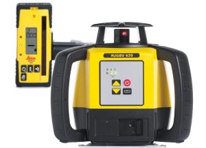 LEICA RUGBY 620 ROTATIONSLASER +  ROD EYE 160 DIGITAL LASERMOTTAGARE