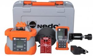 Nedo Primus2 HVA2N Rotationslaser + Lasermottagare + Fjärrkontroll + Batterier + Laddare + Väska