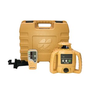 Topcon RL-H5B Rotationslaser + Lasermottagare LS80L + Hållare + Batterikassett + Väska