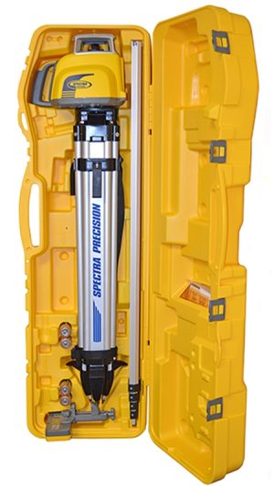 Spectra LL300N Planlaser Guncase + Batterier + Laddare + Stativ & Teleskopisk Alumiumstång