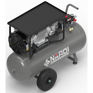 Oljefri kolvkompressor 2,5hk 360l/min 10bar 90l/tank