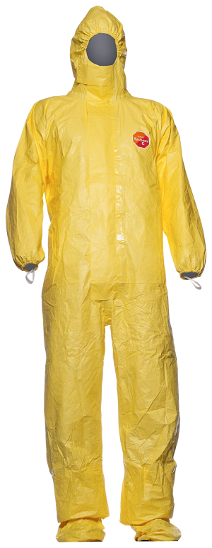KORTTIDSOVERALL TYCHEM 2000 C MED SOCKAR TCCHA5TYL16 GUL 3XL