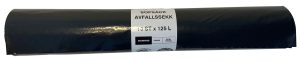 SOPSÄCK STANDARD KNYTHANDTAG SVART 125L