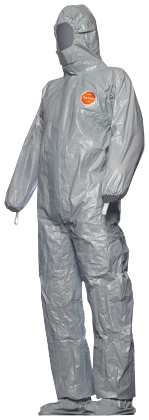 Korttidsoverall Tychem(R) 6000 F, med integrerade sockar