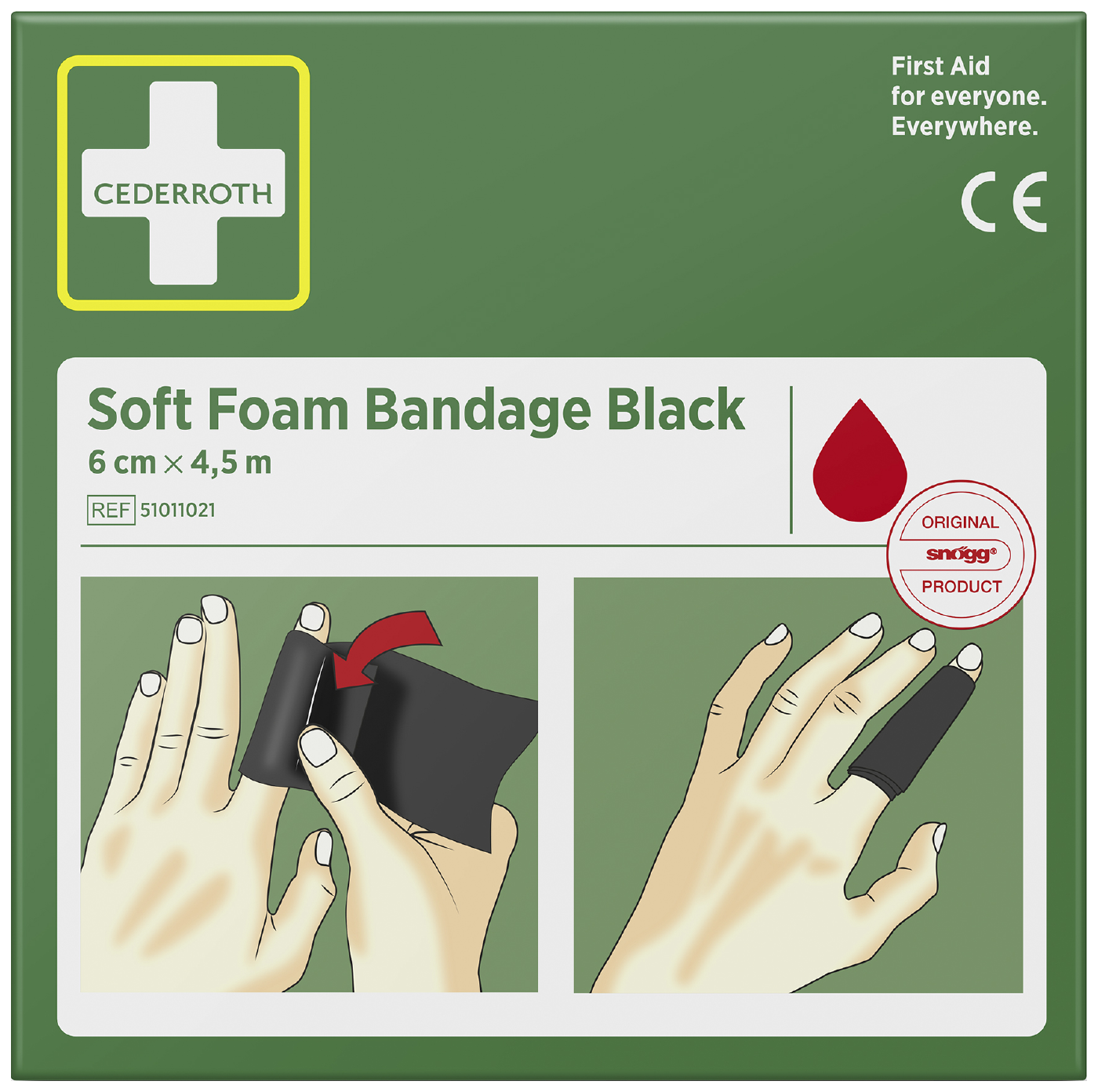 Förband Cederroth Soft Foam Bandage 6 cm x 4,5 m